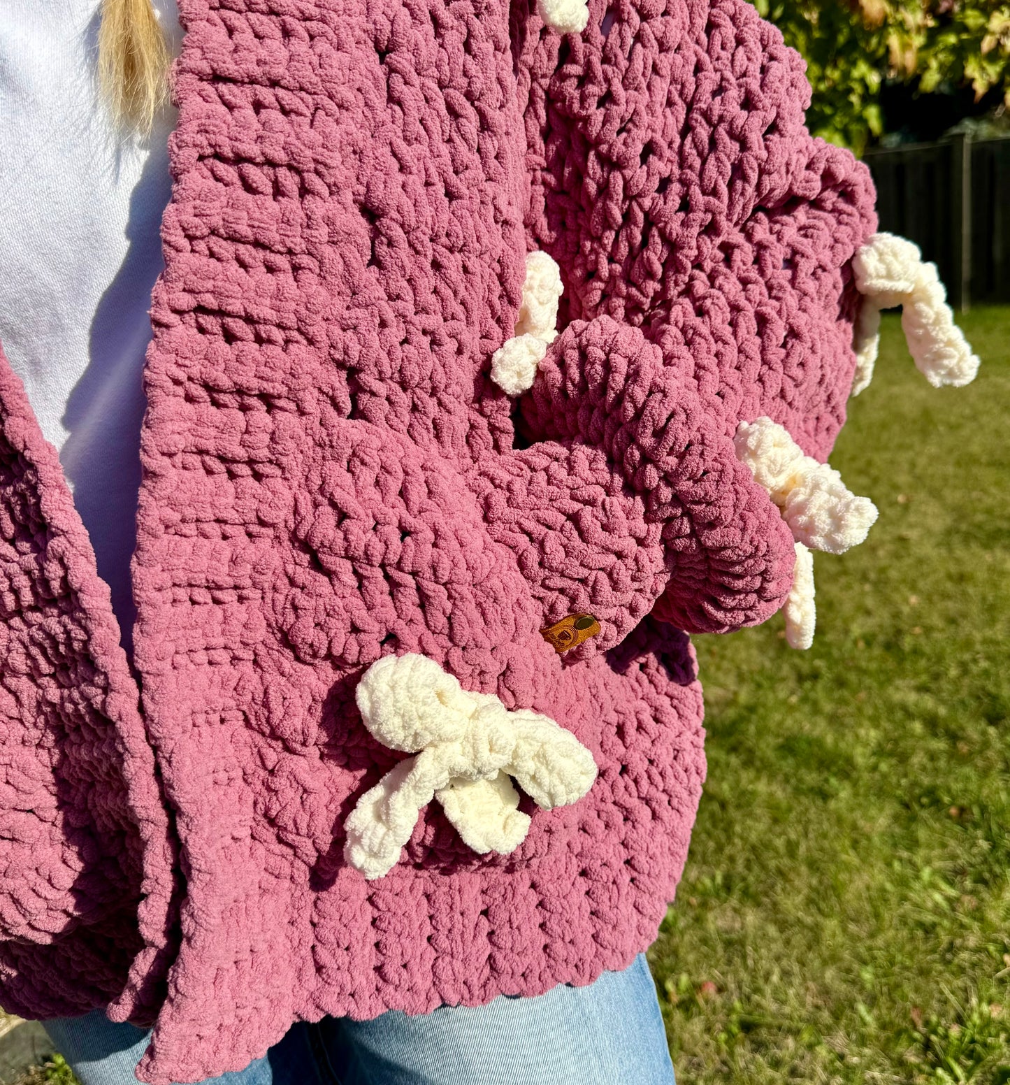 Pink Bowed Cardigan