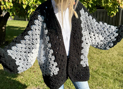 Oversized Hexagonal Square Cardigan