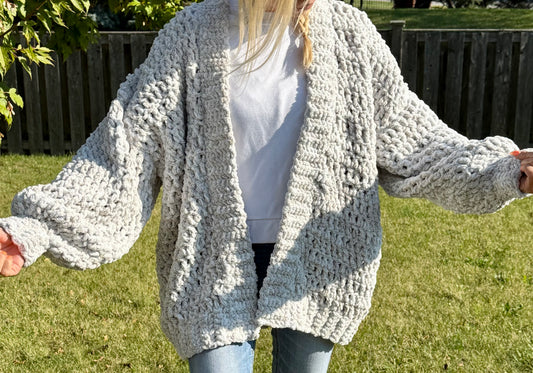 Winter White Speckled Cardigan