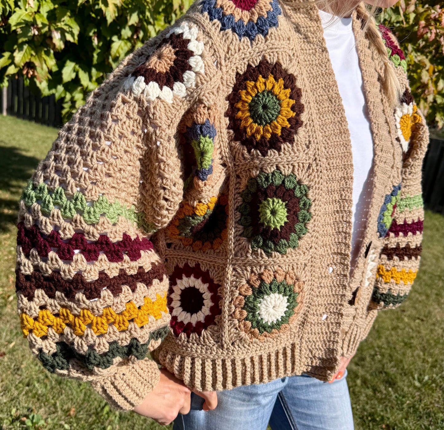 Fall Granny Square Cardigan