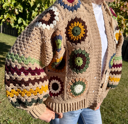 Fall Granny Square Cardigan