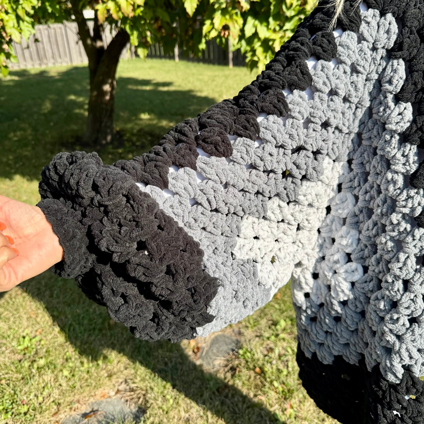 Oversized Hexagonal Square Cardigan