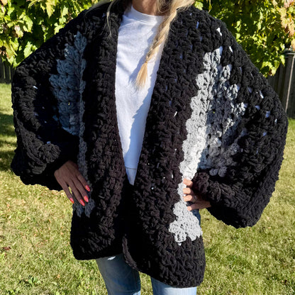 Oversized Hexagonal Square Cardigan