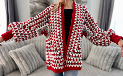 Merry Hexagon Cardigan