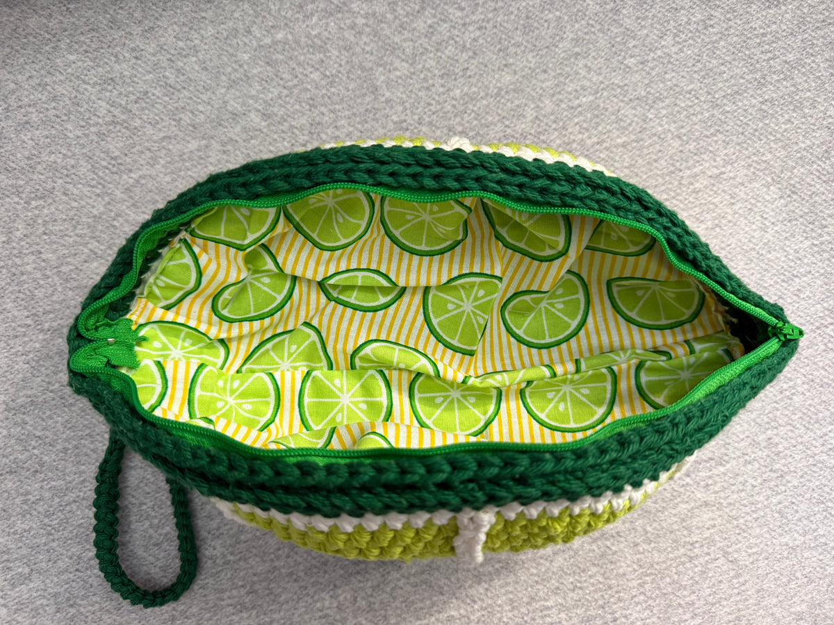 Lime Shape Wristlet